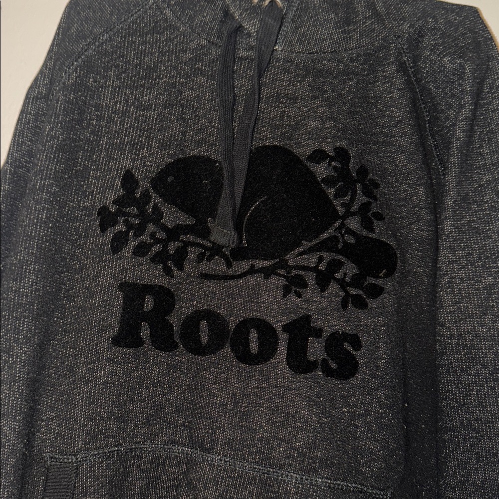 Roots Black Hoodie for Kids